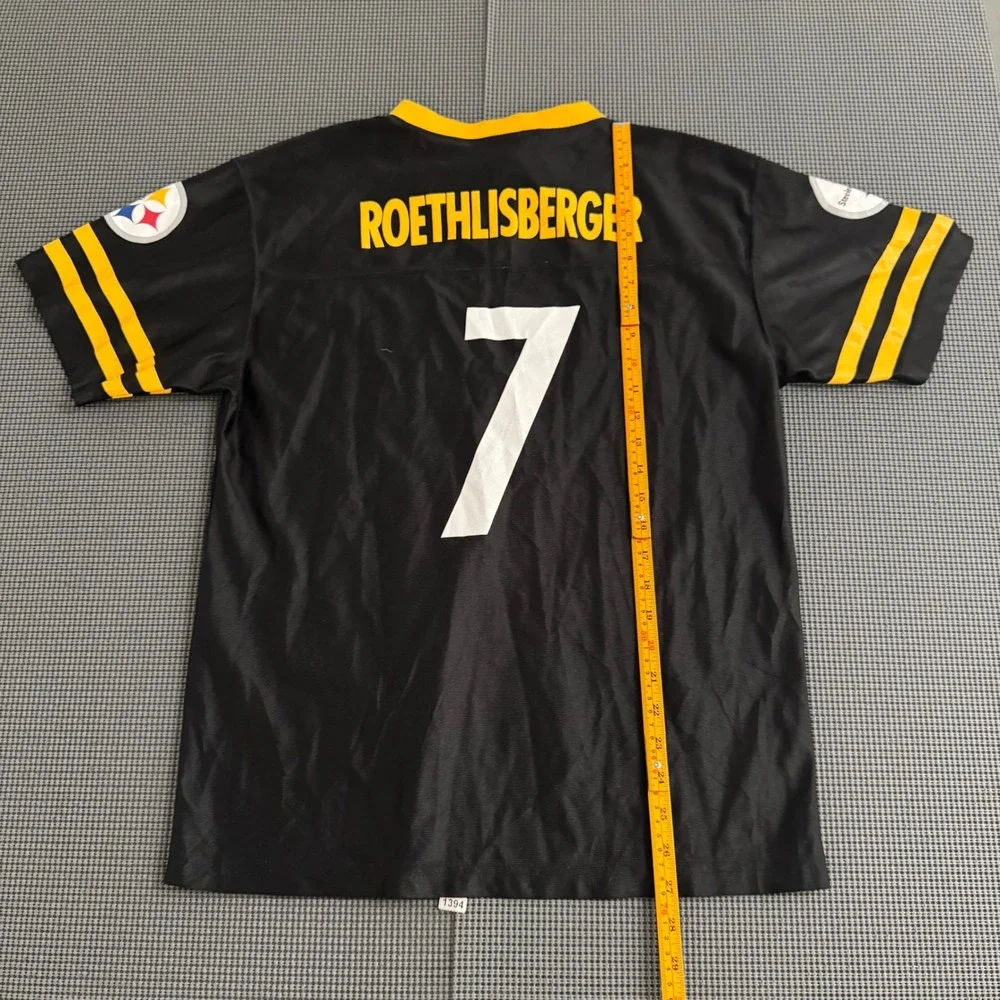 NFL Pittsburgh Steelers Ben Roethlisberger 7 Jersey Youth XL 18-20 Black Yellow